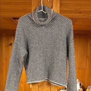 Christian Siriano Black and White Turtleneck Sweater